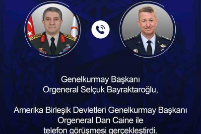 Genelkurmay Başkanı Orgeneral Bayraktaroğlu, ABD’li mevkidaşı Caine ile görüştü