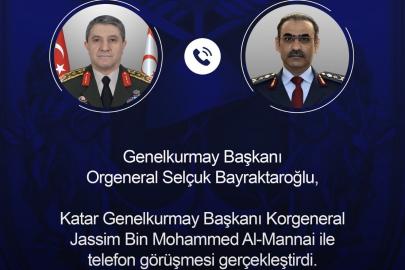 Genelkurmay Başkanı Orgeneral Bayraktaroğlu, Katarlı mevkidaşı Al-Mannai ile görüştü