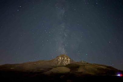 Gökyüzü tutkunları, Perseid meteor yağmurunu Erciyes’te takip etti