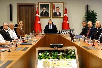 İçişleri Bakanı Mustafa Çiftçi, ‘Kaçakçılık ve Organize Suçlarla Mücadele Güvenlik Toplantısı’na başkanlık etti