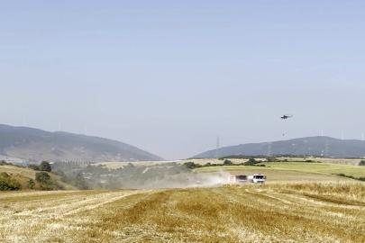 İnegöl’de orman yangını; Havadan ve karadan müdahale başlatıldı