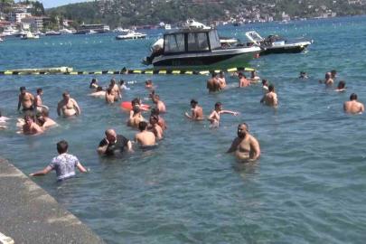 İstanbul’da sıcak hava dalgası bunalttı: Vatandaş kendini Boğaz’ın serin sularına bıraktı
