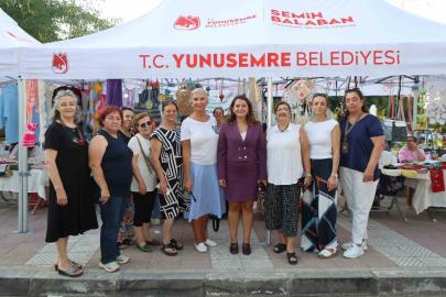 Kadınların el emeği gece pazarında görücüye çıktı