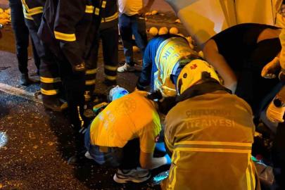 Kamyona çarpan tırın kupası dorseden ayrıldı: 1 ağır yaralı