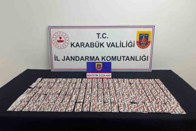 Karabük’te bin 901 sentetik ecza ele geçirildi