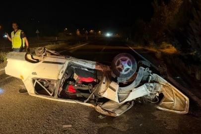 Karabük’te otomobil takla attı: 1 yaralı