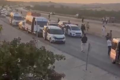 Kazada 3 kişinin hayatını kaybettiği Gaziantep-Nizip kara yolunda eylem
