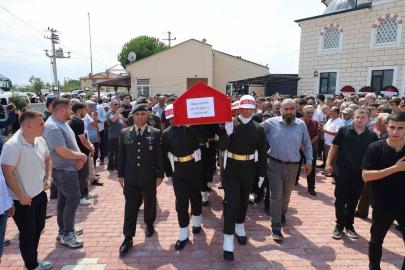 Kazada ölen Bafralı astsubay, son yolculuğuna uğurlandı