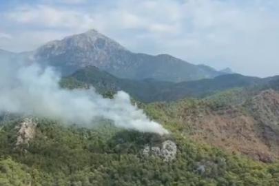 Kemer’de orman yangını