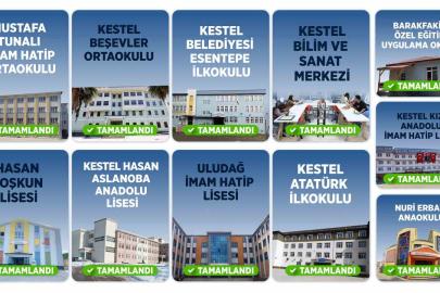 Kestel Belediyesi’nin okullarda bakım mesaisi