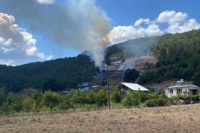 Kestel’de tarım arazisinde başlayan yangın ormana sıçradı