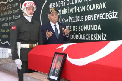 Kıbrıs Gazisi, resmi törenle son yolculuğuna uğurlandı