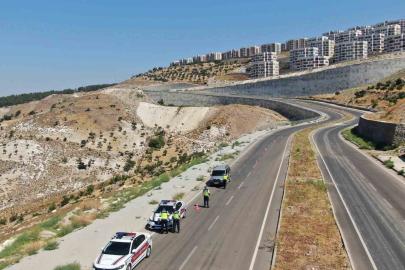 Kilis’te drone destekli trafik denetimi