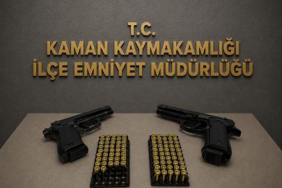 Kırşehir’deki denetimlerde çok sayıda silah ve mühimmat ele geçirildi