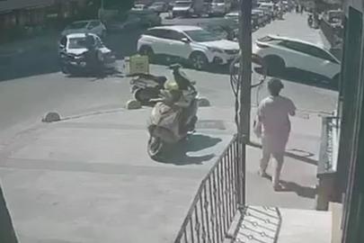 Küçükçekmece’de motosiklet ile otomobil çarpıştı: 1 kişi yaralandı