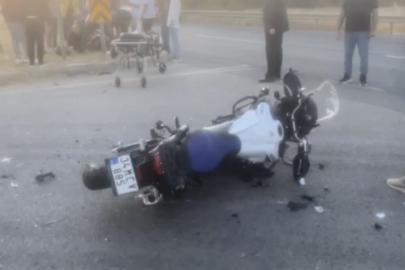Lüleburgaz-Babaeski yolunda motosiklet otomobile çarptı: 1 ağır yaralı