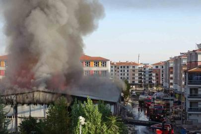 Malatya’da işçilerin kaldığı yatakhane yandı