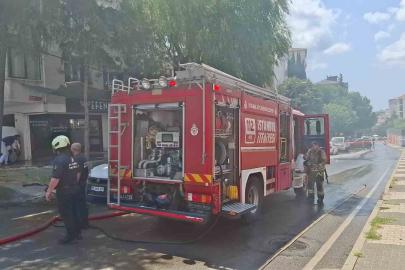 Maltepe’de elektrikli araç alev topuna döndü