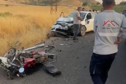 Mardin’de otomobil motosikletle çarpıştı: 2 ölü