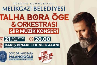 Melikgazi’de şiir ve türkü dolu geceye davet