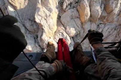 MSB, Aladağlar’daki İngiliz dağcının kurtarılma görüntülerini paylaştı