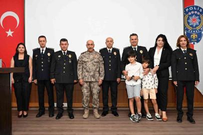 Muğla emniyetinde rütbe terfi töreni