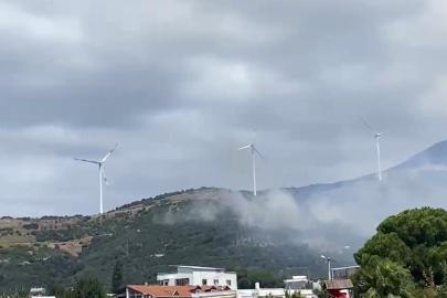 Narlı’daki yangınına havadan ve karadan müdahale ediliyor