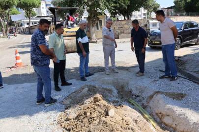 Nazilli Belediye Başkanı Tetik, yol çalışmalarını yerinde inceledi