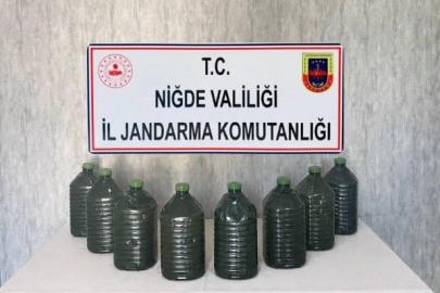 Niğde’de kaçak içki operasyonu: 40 litre etil alkol ele geçirildi