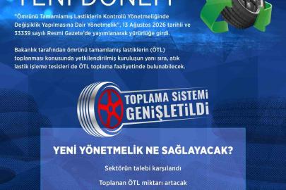 "Ömrünü tamamlamış lastiklerin yönetiminde yeni dönem"