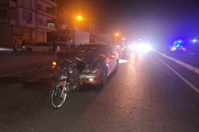 Otomobil motosiklete arkadan çarptı: 1 ölü, 1 ağır yaralı
