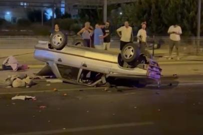 Otomobil park halindeki araca çarptı: 5 yaralı