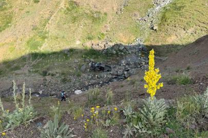Palandöken Geçidi’nde feci kaza: 150 metrelik uçuruma yuvarlandı