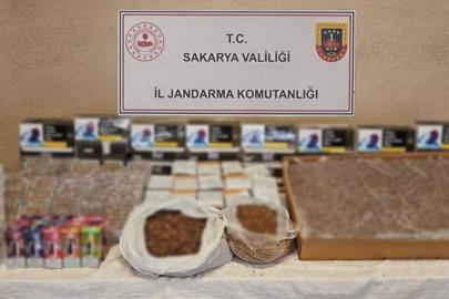 Sakarya’da kaçakçılık operasyonu: 120 kilo tütün ve yüz binlerce makaron ele geçirildi