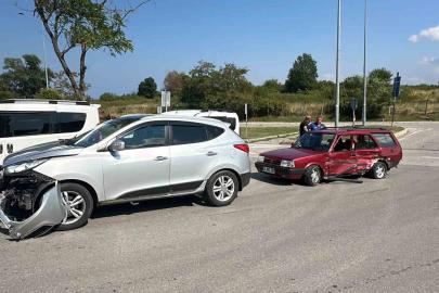 Samsun’da kavşakta kaza: 1 yaralı
