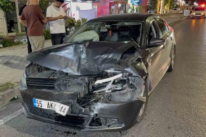 Samsun’da otomobil hafif ticari araca arkadan çarptı: 1 yaralı
