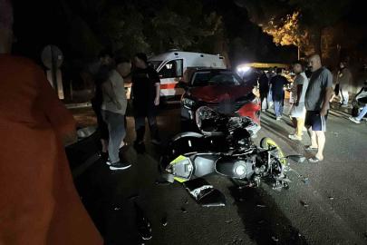 Samsun’da SUV araç ile motosiklet kafa kafaya çarpıştı: 1 yaralı