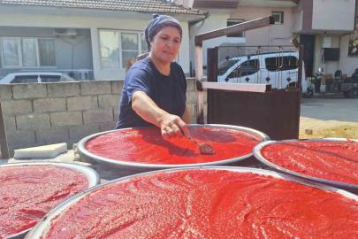 Sarıgöl’de kışlık salça hazırlıkları başladı