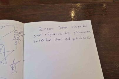 Şehitlik anı defterindeki duygusal yazılar