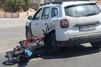 Siirt’te otomobil ile motosiklet çarpıştı: 1 yaralı