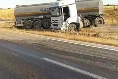 Siirt’te tır yoldan çıktı