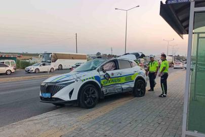 Silifke’de zincirleme kaza: 1’i polis 2 kişi yaralandı