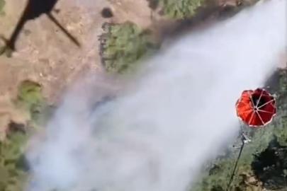 Sındırgı’daki yangına 6 uçak, 6 helikopter ve 45 arazöz ile yoğun müdahale