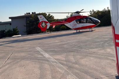 Şırnak’ta gaz lambası yağı içen çocuk helikopter ambulansla Diyarbakır’a sevk edildi