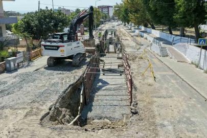 Söke’de 77 milyon TL’lik yağmur suyu hattı projesi sürüyor