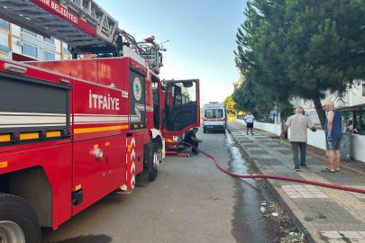 Süleymanpaşa’da korkutan yangın: 6 katlı binadan alevler yükseldi
