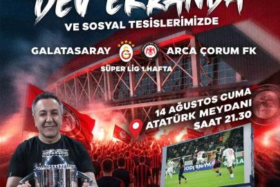 Sungurlu’da Çorum FK’nin maçları dev ekrana taşınacak
