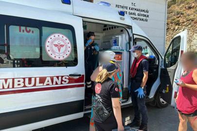 Ticari yatta yaralanan vatandaş için tıbbi tahliye