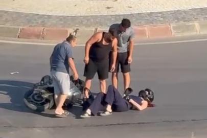 Tır ile motosiklet çarpıştı: 1 yaralı