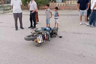Tokat’ta 14 yaşındaki sürücünün kullandığı otomobil ile motosiklet çarpıştı: 1 yaralı